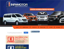 Tablet Screenshot of infamotor.com